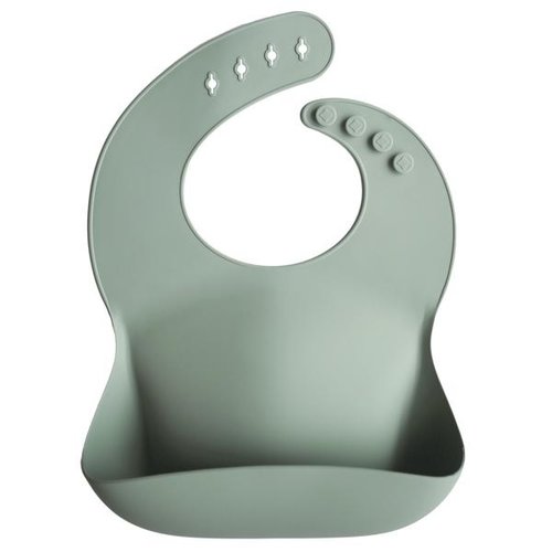 Mushie Silicone Baby Bib (Cambridge Blue) Mushie Silicone Baby Bib (Cambridge Blue)