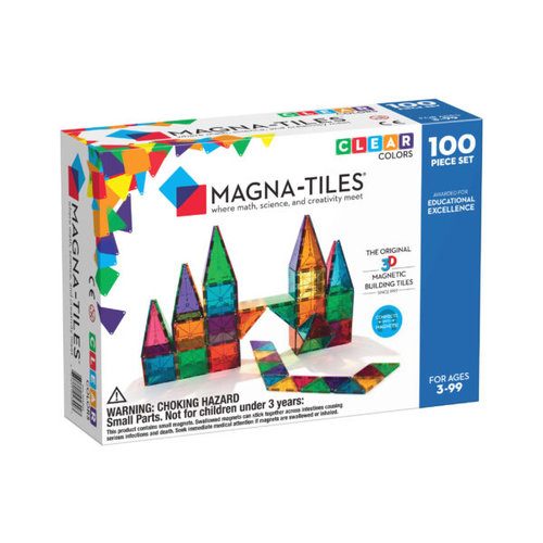 Magna Tiles MagnaTiles Clear Colors 100 stuks Magna Tiles MagnaTiles Clear Colors 100 stuks