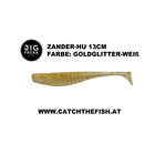 JigFreak Zander-HU 13cm Goldglitter Weiß