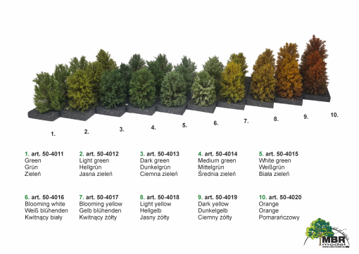 MBR model Grote bosjes licht groen