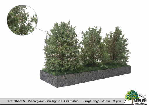 MBR model grote bosjes groen/wit