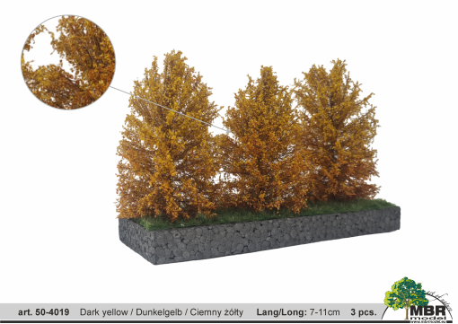 MBR model Grote bosjes donker geel