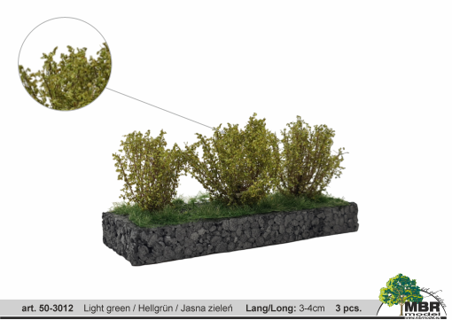 MBR model bosjes  licht groen