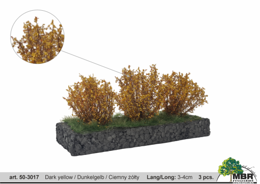 MBR model bosjes  donker geel