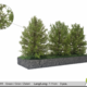 MBR model grote bosjes groen