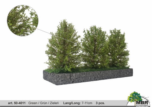MBR model grote bosjes groen