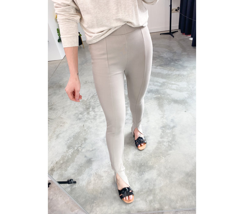 FRONT SLIT JERSEY PANTS