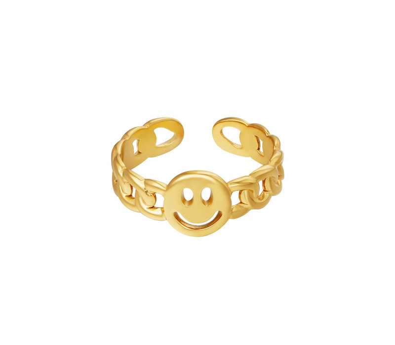 MORE SMILES RING - GOLD