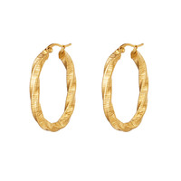 OVAL HOOPS GOLD