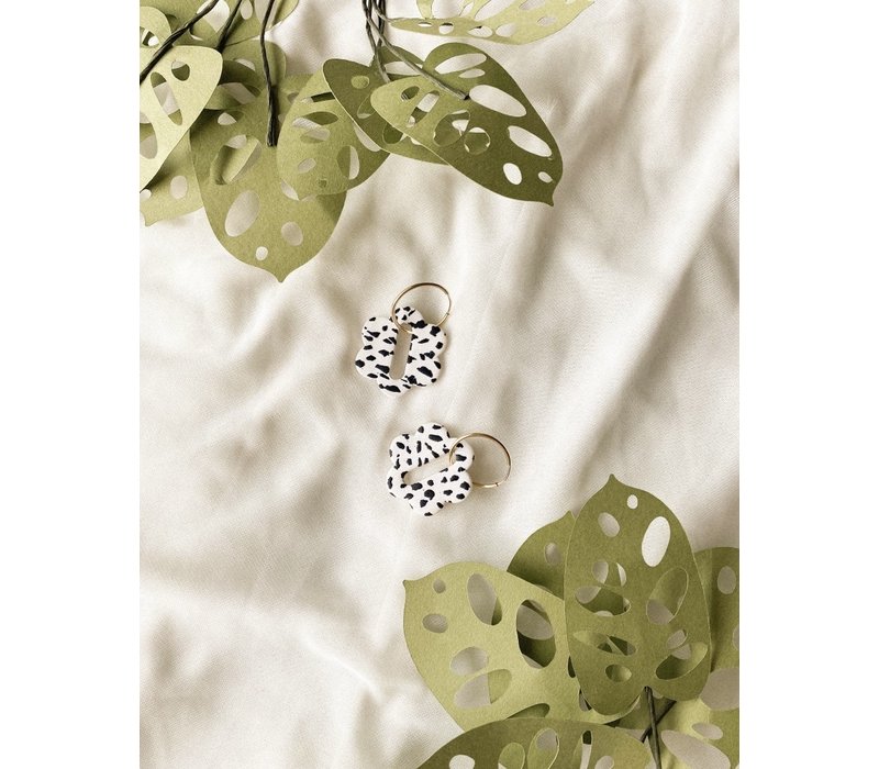 COW PRINTED EARRINGS