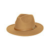 BEIGE FEDORA HAT