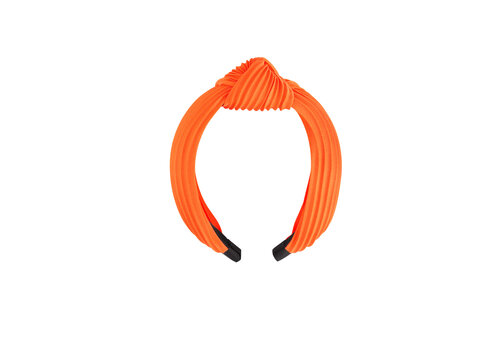 ORANJE RIB KNOOP HAARBAND