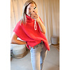 MOST PRETTY KNIT TOP RED one size