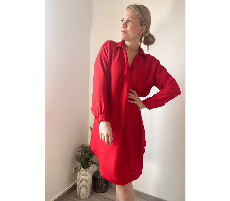 RED JANIE DRESS one size