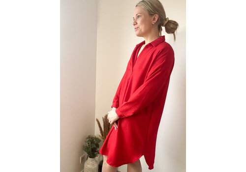 RED JANIE DRESS one size