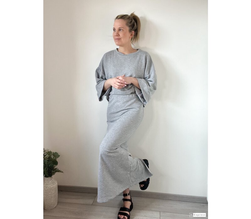 GREY SWEATER SKIRT
