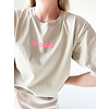 ICONIC BEIGE TEE One size