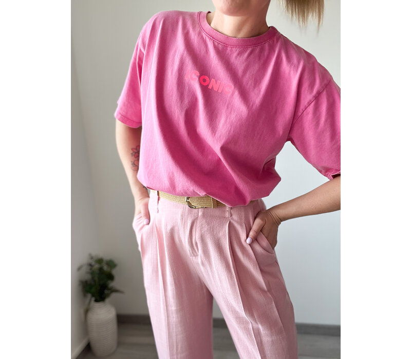 PINK ICONIC TEE One size
