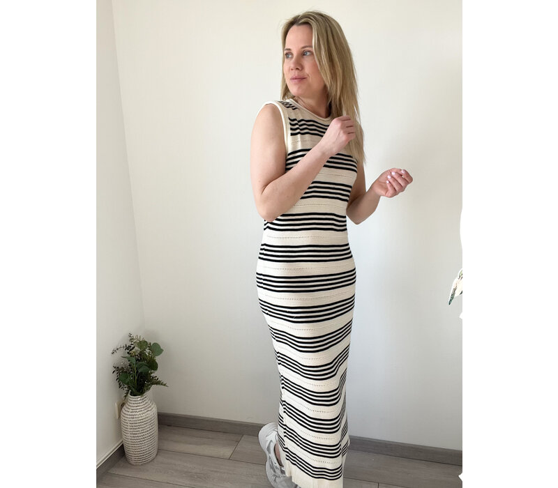 YASMINE STRIPE DRESS one size