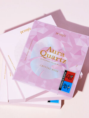 Petitfee Aura Quartz Hydrogel Face Mask Crystal Rose