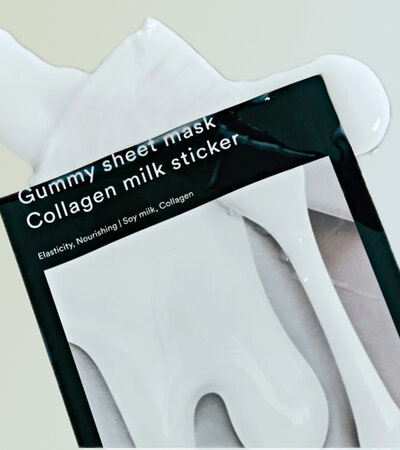 Gummy Sheet Mask Collagen Milk Sticker - 27ml