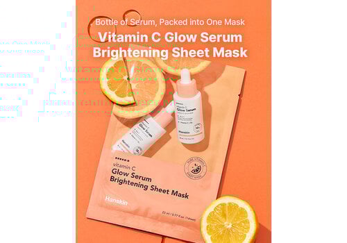 Hanskin Vitamin C Glow Serum Brightening Sheet Mask