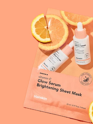 Hanskin Vitamin C Glow Serum Brightening Sheet Mask