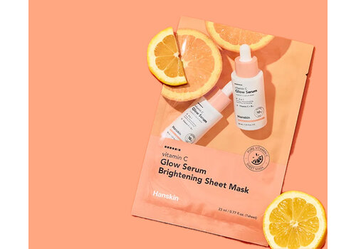 Hanskin Vitamin C Glow Serum Brightening Sheet Mask