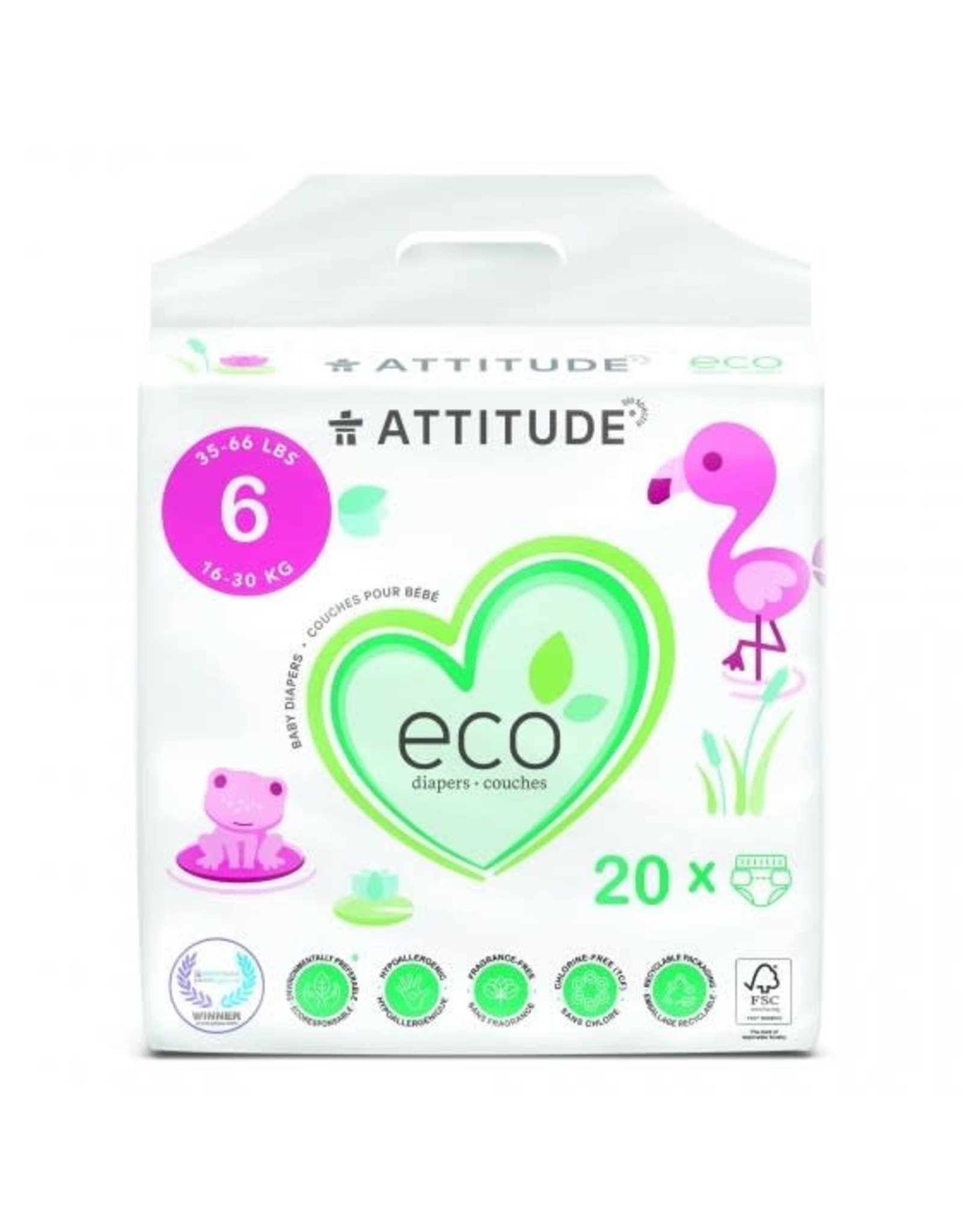 Attitude Attitude - Baby Care Luiers - Maat 6 (20st)