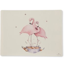 Konges Slojd Konges Slojd - Placemat Silicone - Nature/Flamingo