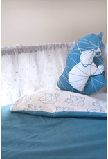 Hymy Hymy Esben Baby Bear/ Bleu Padded Blanket 70x90
