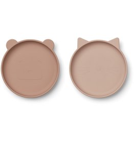 Liewood - Olivia Plate 2 Pack - Rose Mix