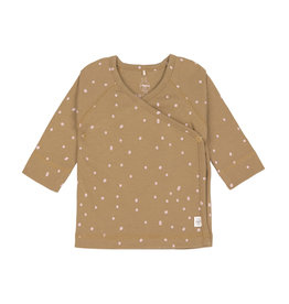 Lassig Lassig Kimono Shirt GOTS Dots Curry 62/68, 3-6m