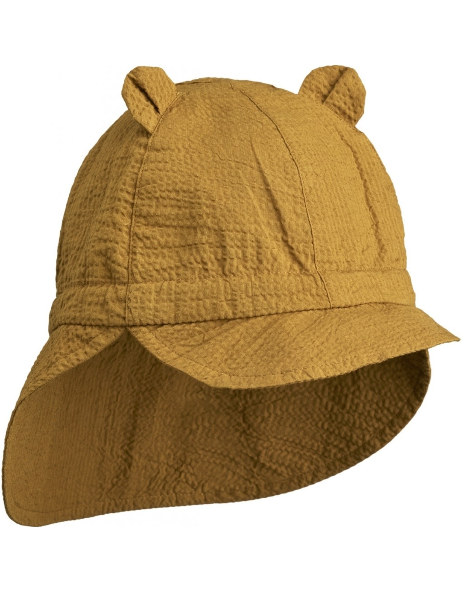 Liewood - Gorm Seersucker Sun Hat - Golden Caramel
