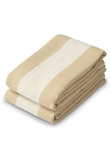 Liewood - Lewis Muslin Cloth 2-pack - Stripe Safari/Sandy