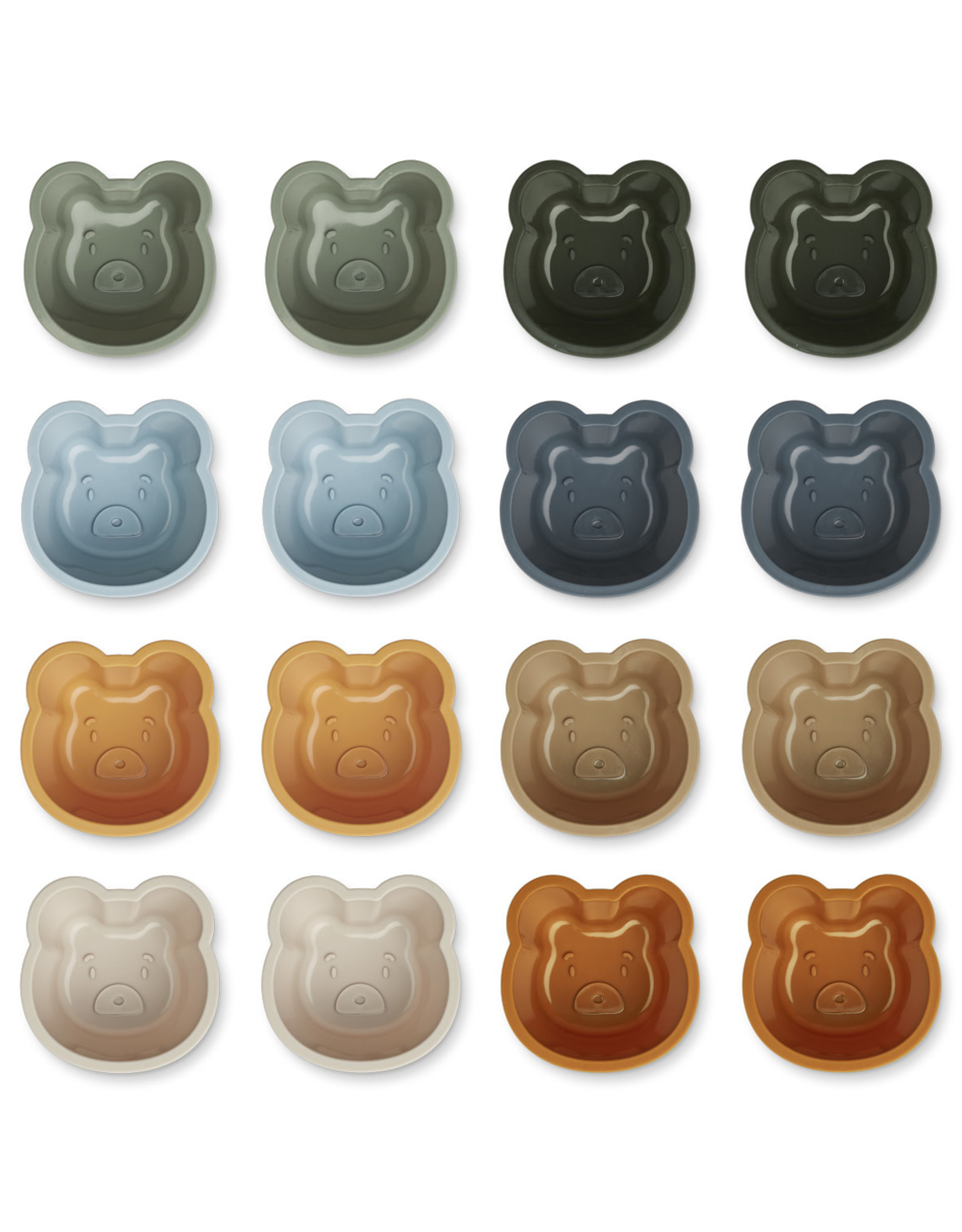 Liewood - Tilo Cup Cake (16-pack) -Mr Bear/Faune Green Multi Mix