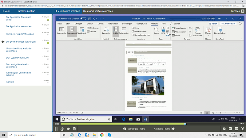 Microsoft Office 365 Word Anfänger + Fortgeschrittener