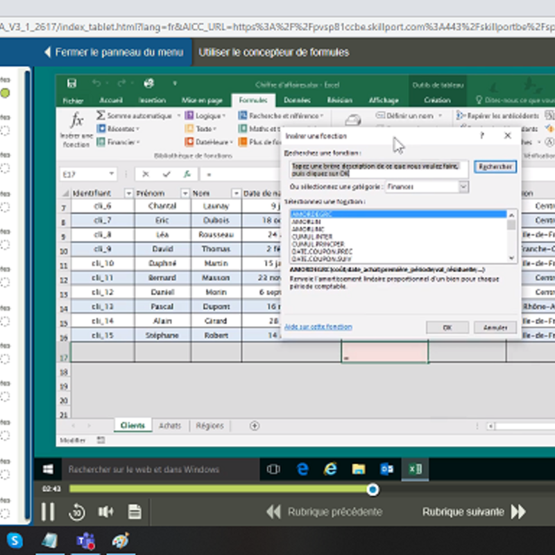Excel 2016 Débutant Intermédiaire Expert FR
