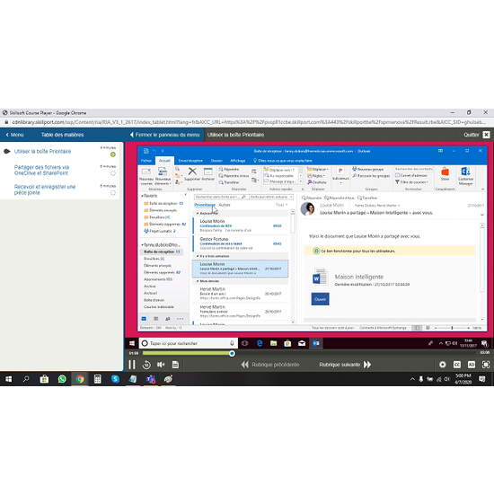Outlook 2016 Formation E-learning Cours | OEM Office E ...