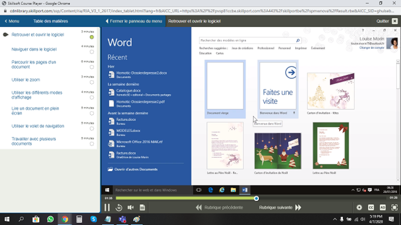 Word 2016 Débutant Intermédiaire Expert FR