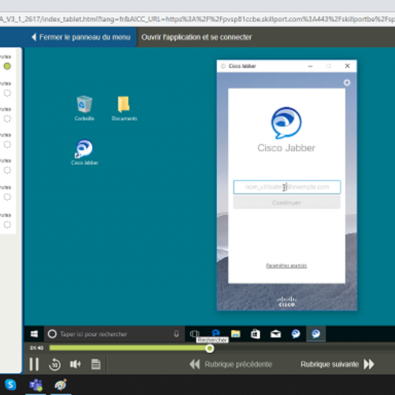 Cisco jabber E-Learning Cours FR