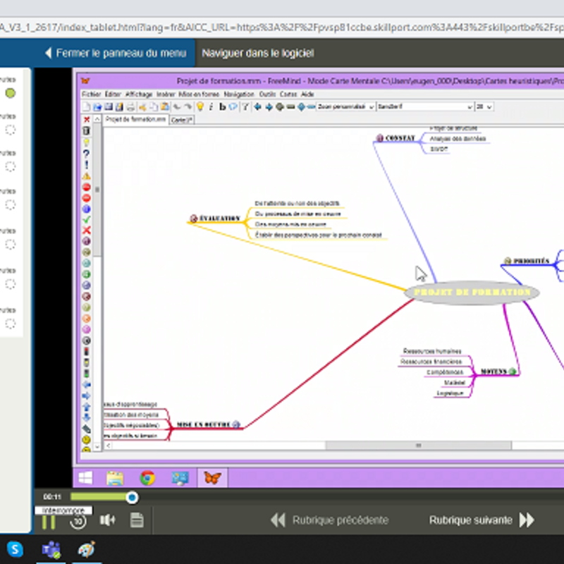 FreeMind E-Learning Cours FR