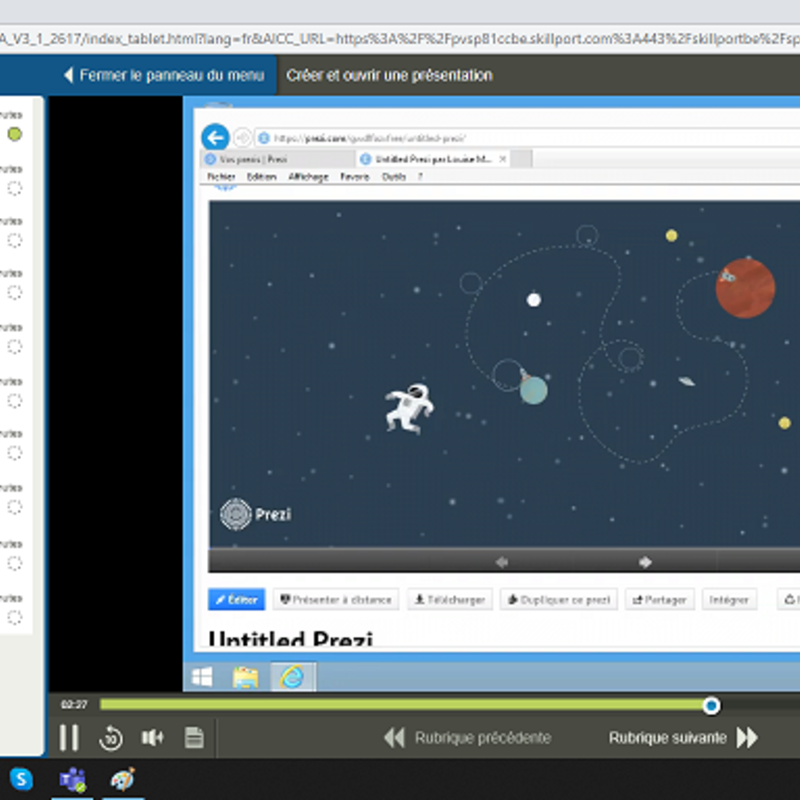 Prezi E-Learning Cours FR