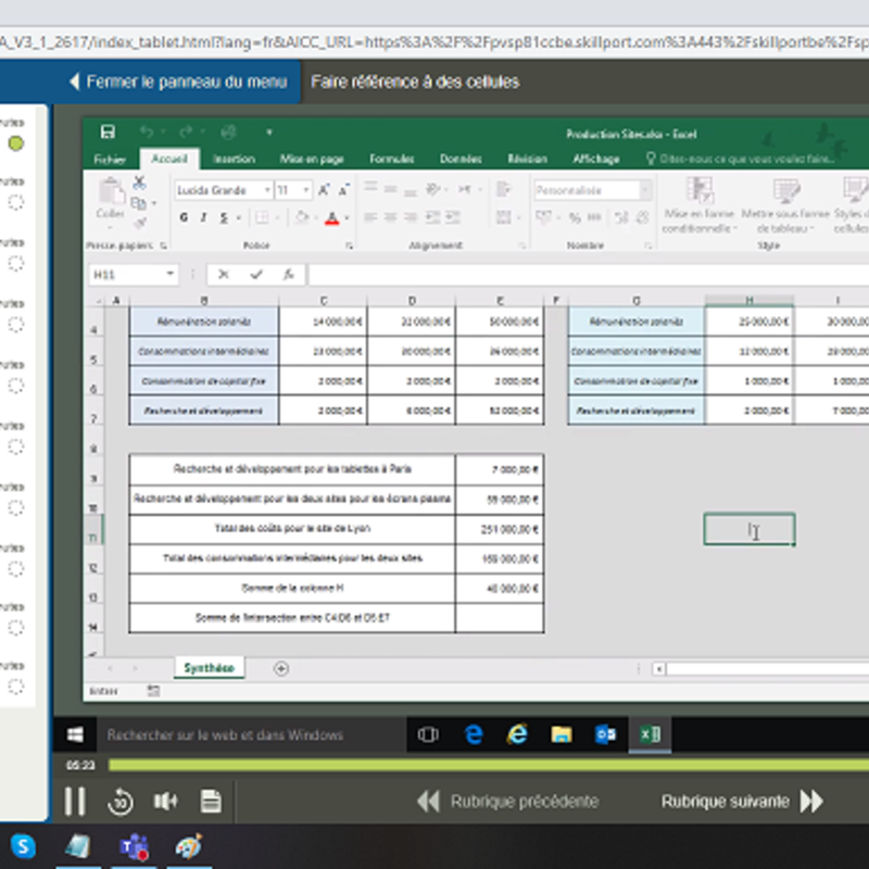 Excel 2019 Basique FR