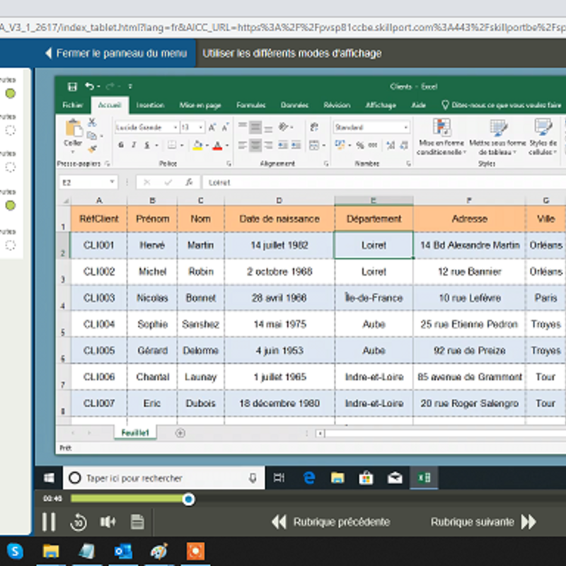 Excel 2019 Avancé FR