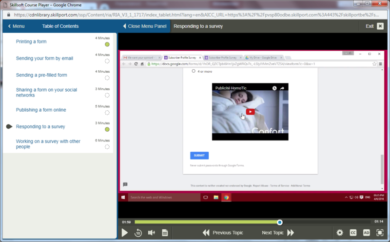 Google Forms E-Learning Kurs