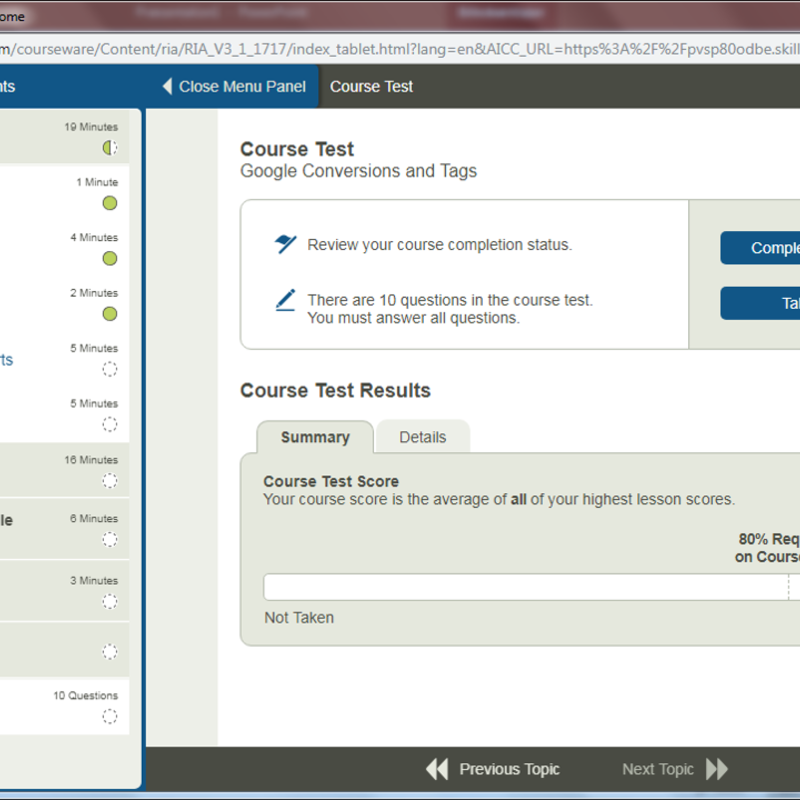 Google Analytics E-Learning Kurs