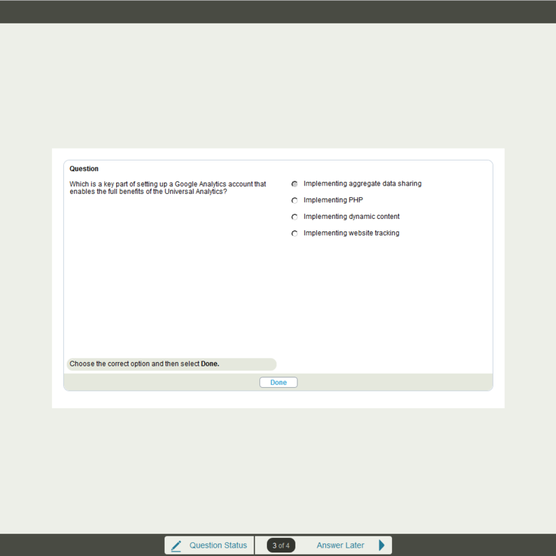 Google Analytics E-Learning Kurs