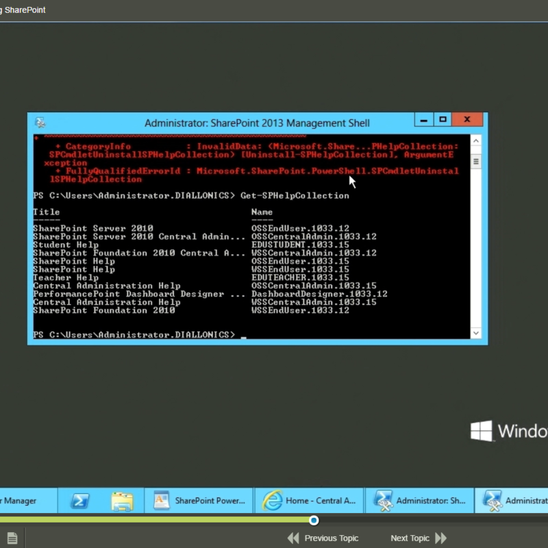 Microsoft PowerShell and SharePoint E-Learning Kurs