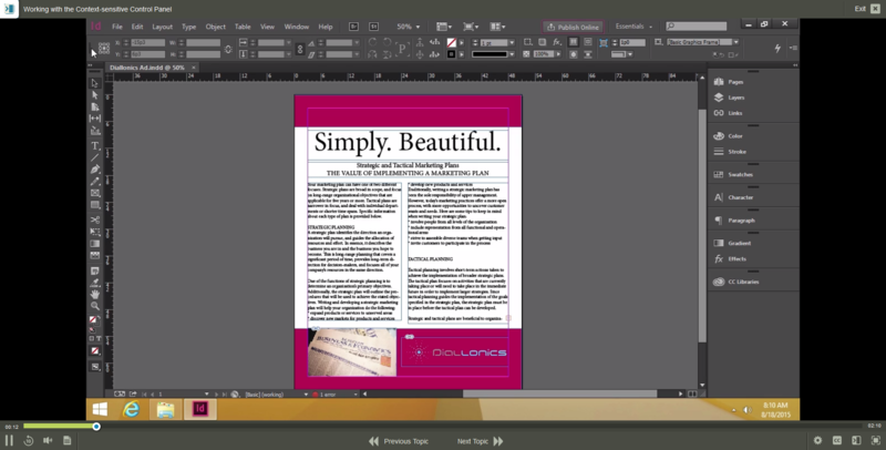 Adobe InDesign CC 2015 E-Learning Kurs